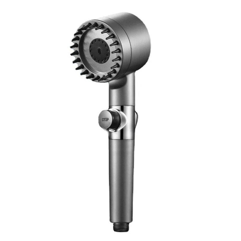 3 Modes Handheld Shower Head Filter Powerful Massage Spa High Pressure Water Saving Showerhead with ON/OFF Switch for Bathroom.