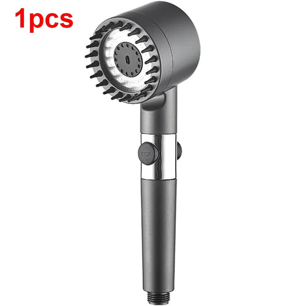 3 Modes Handheld Shower Head Filter Powerful Massage Spa High Pressure Water Saving Showerhead with ON/OFF Switch for Bathroom.