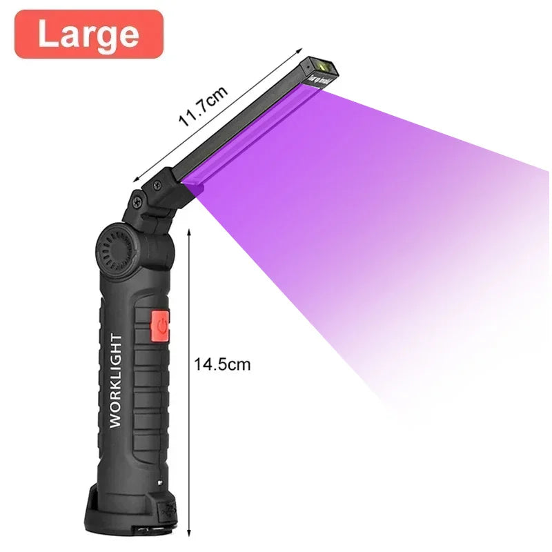 395nm UV Flashlight LED Portable Mini Handheld Ultraviolet Torch Light for Pet Stains Anti-counterfeiting Identification.