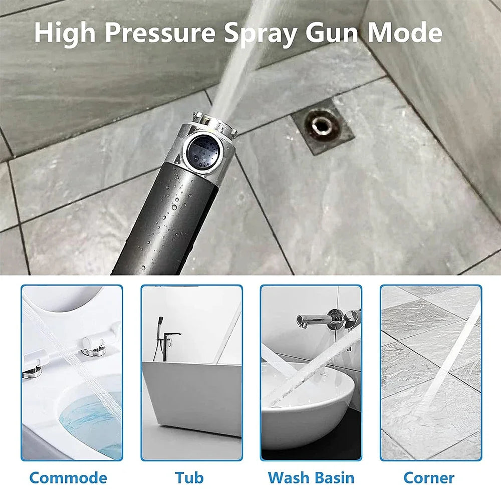 3 Modes Handheld Shower Head Filter Powerful Massage Spa High Pressure Water Saving Showerhead with ON/OFF Switch for Bathroom.