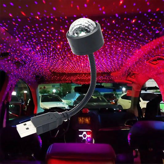 Mini LED Car Roof Star Night Light Projector Atmosphere Galaxy Lamp USB Decorative Adjustable For Auto Roof Room Ceiling Decor.