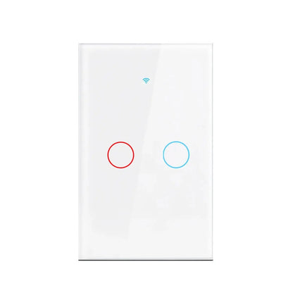 Tuya Smart Switches US No Neutral Wire Required 1/2/3 Gang Light WiFi Touch Switch Work with Alexa Google Home.