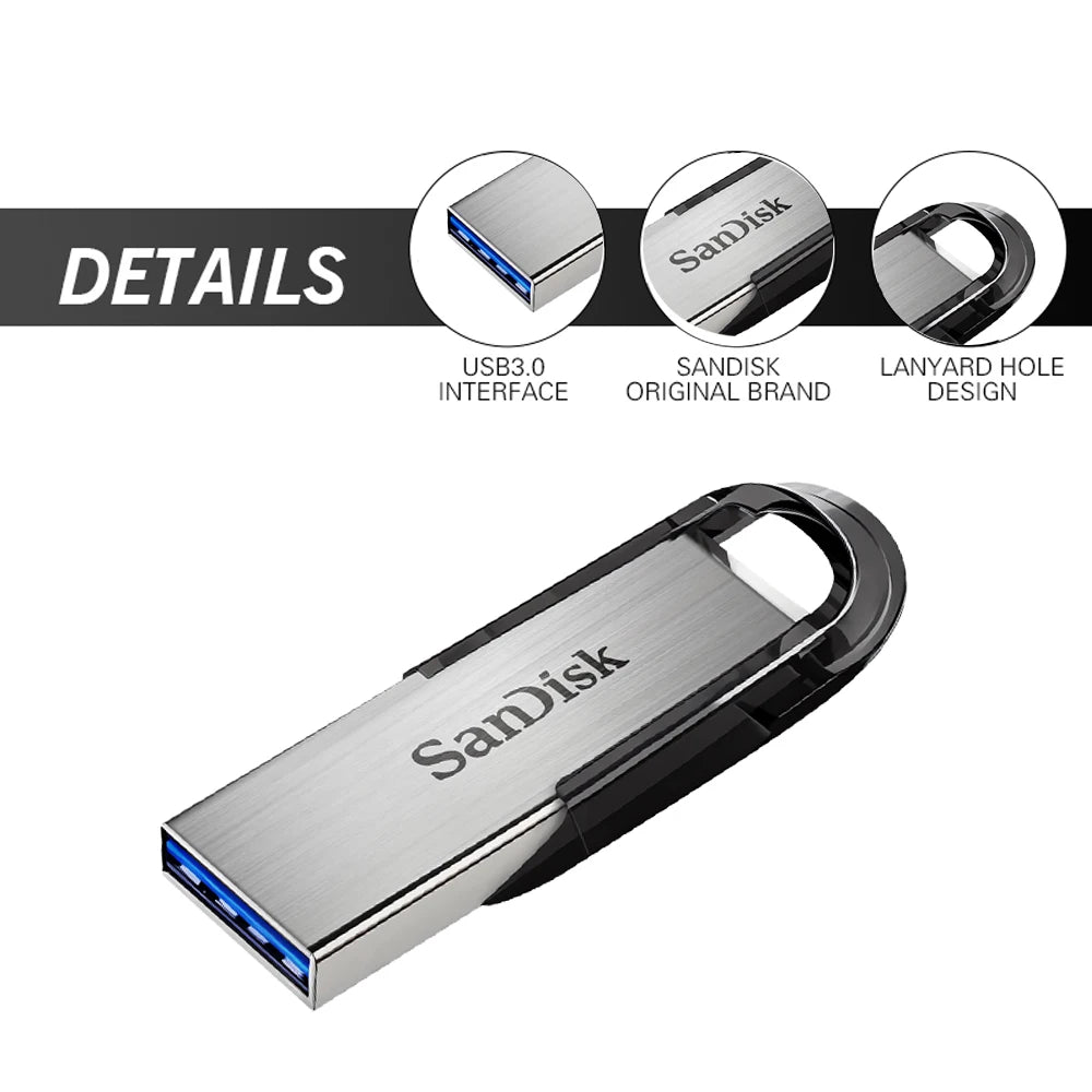 SanDisk CZ73 USB Flash Drive 256GB 128G 64G 32GB Pendrive USB3.0 Flash Drive 512GB U Disk Read Up To 150MB/s Waterproof Pendrive.